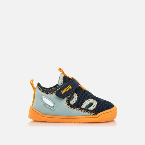 Sandalias Respetuosas Mustang Licra Azul Claro - Kukinos