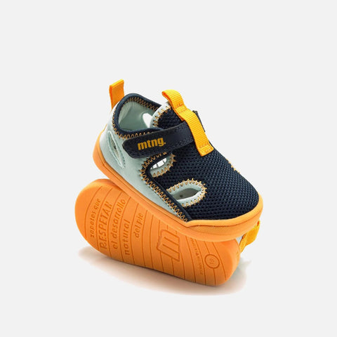 Sandalias Respetuosas Mustang Licra Azul Claro