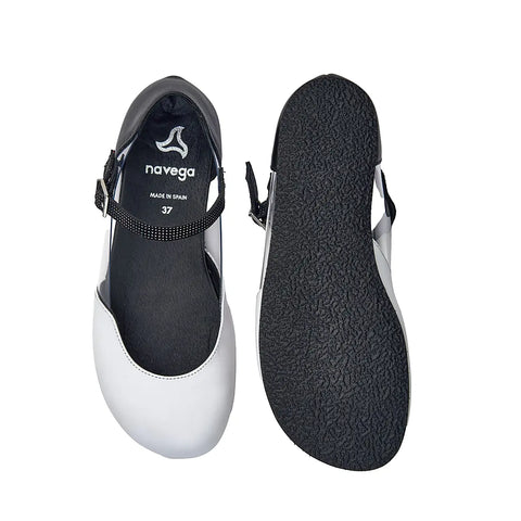 Bailarinas Navega Barefoot Cristal Blanco (Preventa) - Kukinos