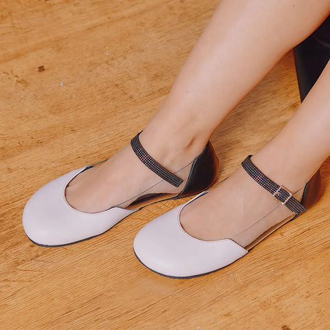 Bailarinas Navega Barefoot Cristal Blanco (Preventa) - Kukinos