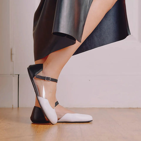 Bailarinas Navega Barefoot Cristal Blanco (Preventa) - Kukinos