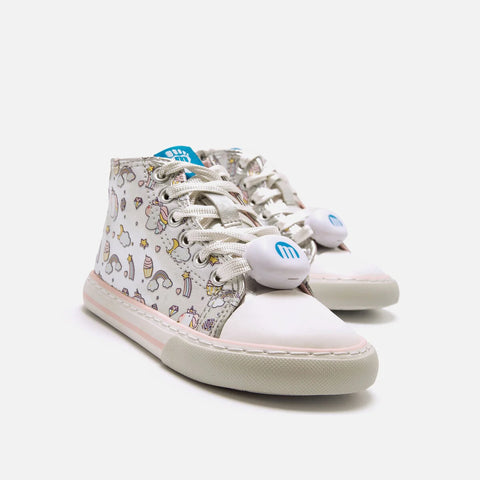 Botines Barefoot Mustang Luces 49339 Glist Silver