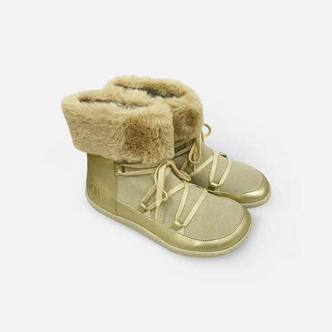 Botines Respetuosos Coqueflex Suede Micro Champagne - Kukinos