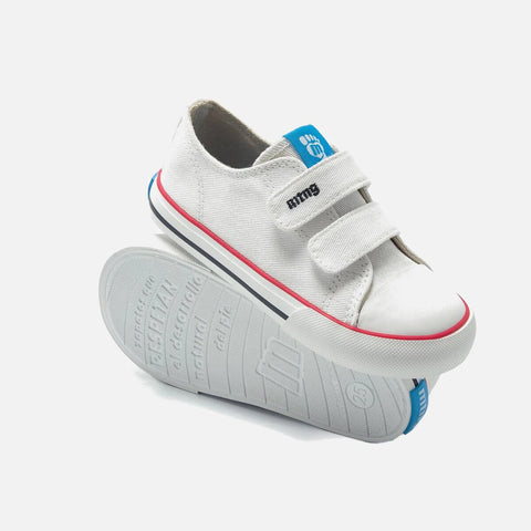 Lonas Respetuosas Mustang Canver Blanco doble Velcro Infantil - Kukinos