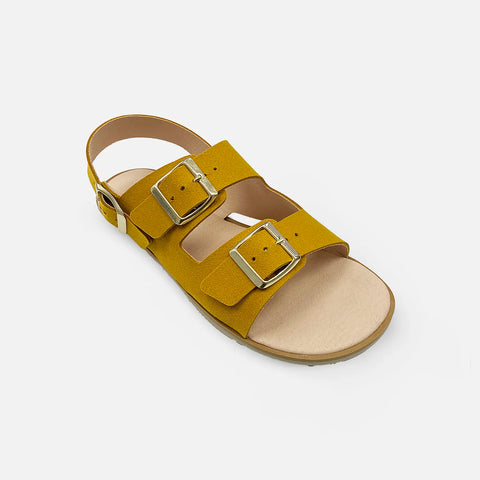Sandalias Respetuosas Coqueflex Suede Mostaza