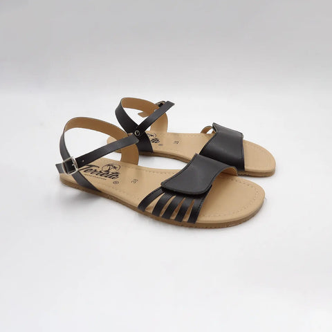 Sandalias Respetuosas Terreta Pusol Negro - Kukinos