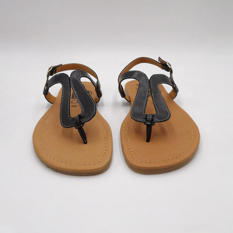 Sandalias Respetuosas Terreta Vaillo Negro - Kukinos