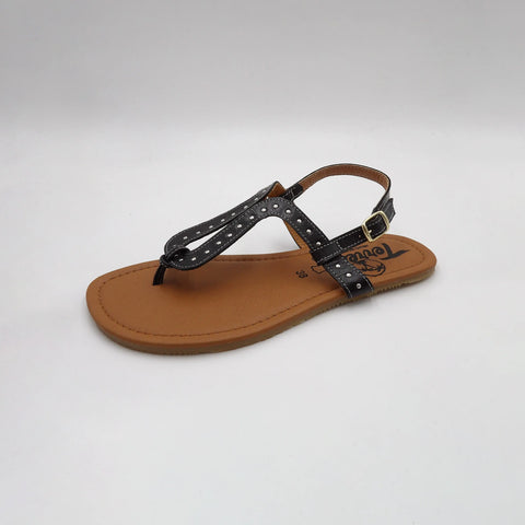Sandalias Respetuosas Terreta Vaillo Tachas Negro - Kukinos