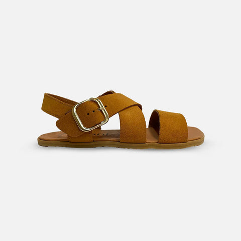 Sandalias Respetuosas Vivant V-9100 Serraje Whisky - Kukinos