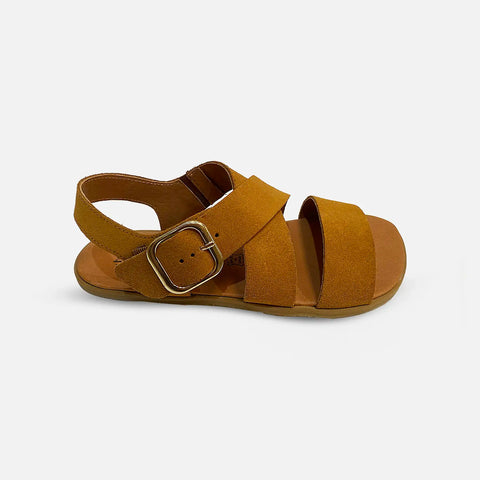 Sandalias Respetuosas Vivant V-9100 Serraje Whisky - Kukinos