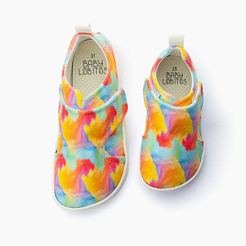 Zapatillas Respetuosas Baby Lobitos Arcoiris Infantil - Kukinos