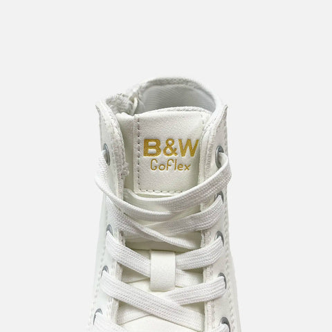 Zapatillas Barefoot B&W Goflex High-Cut Off White - Kukinos