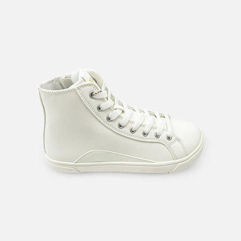 Zapatillas Barefoot B&W Goflex High-Cut Off White - Kukinos