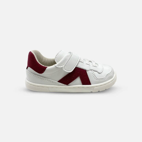 Zapatillas Barefoot Coqueflex 4389 Suede Blanco Cereza Infantil