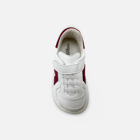 Zapatillas Barefoot Coqueflex 4389 Suede Blanco Cereza Infantil
