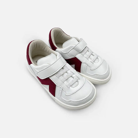 Zapatillas Barefoot Coqueflex 4389 Suede Blanco Cereza Infantil