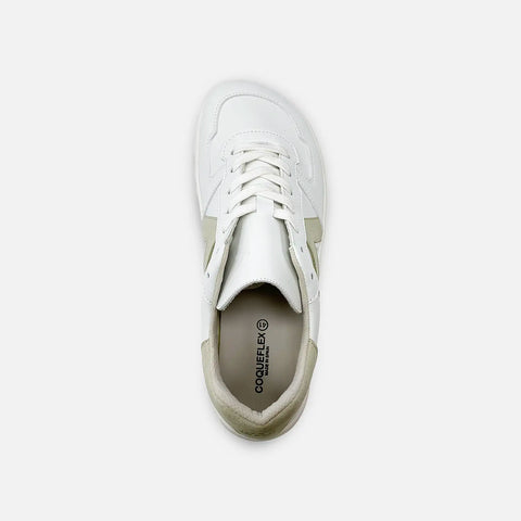 Zapatillas Barefoot Coqueflex 4389 Suede Blanco Latte - Kukinos