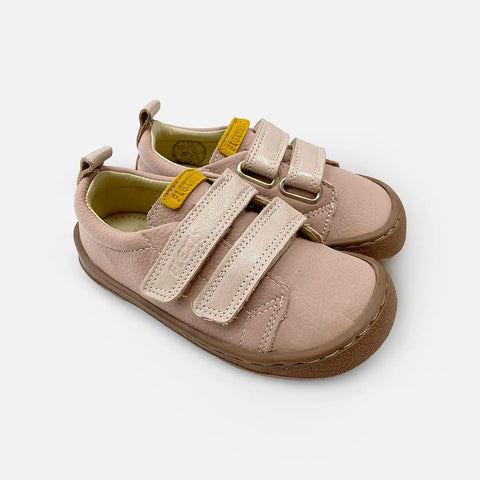 Zapatillas Barefoot Flexi Nens Piel Lavanda Nude 9001-R - Kukinos