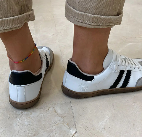Zapatillas Coqueflex Blanco - Negro (Preventa) - Kukinos