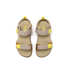 Sandalias barefoot infantiles Mustang 49345 Way Camel / Nylon Taupe – diseño vegano, zero drop y puntera ancha para el desarrollo natural del pie