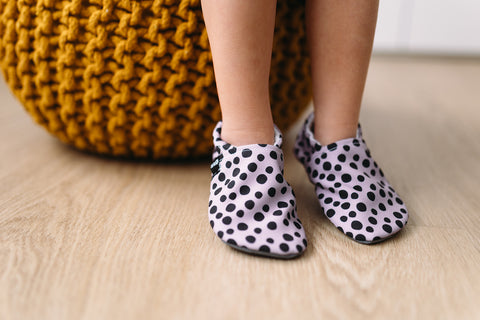 Slippers Barefoot Snugi Dots Lila