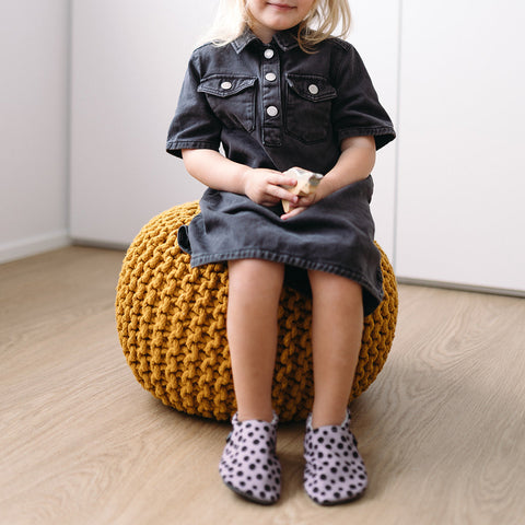 Slippers Barefoot Snugi Dots Lila