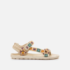 Sandalias Barefoot Mustang Solana 85517 Respetuosas  - Crochet