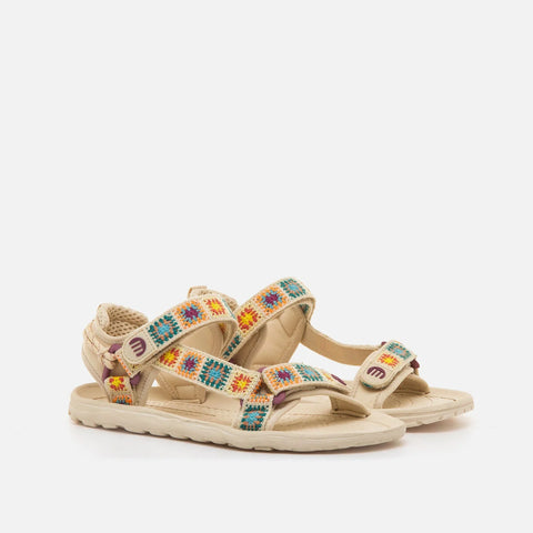 Sandalias Barefoot Mustang Solana 85517 Respetuosas  - Crochet