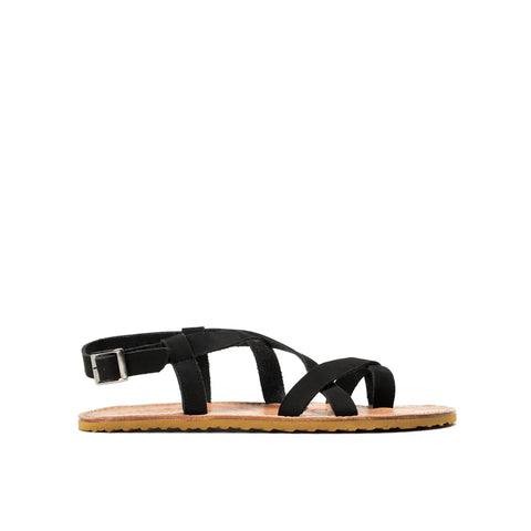 Sandalias Barefoot Mujer Waals Natur II Negro Respetuosas
