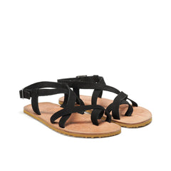 Sandalias Barefoot Mujer Waals Natur II Negro Respetuosas