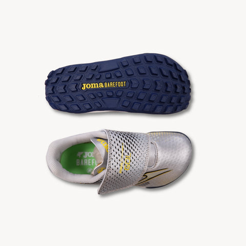 Botas Barefoot multitaco de Fútbol Joma Gol Junior Gris Turf