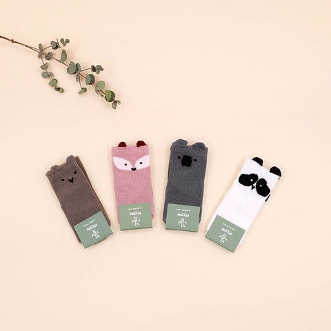 Calcetines Attipas Pack 4 Animales (Caja Koala)