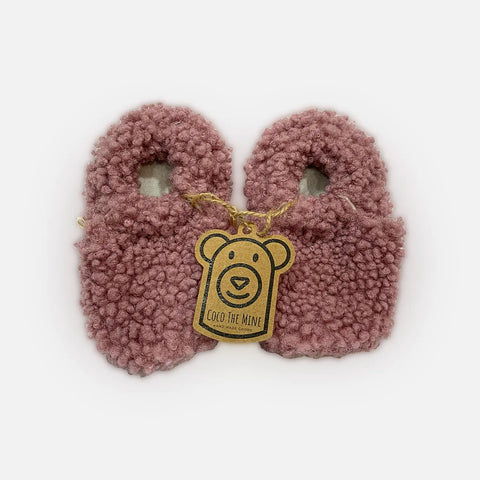 Babuchas Coco the Mine Teddy Pink