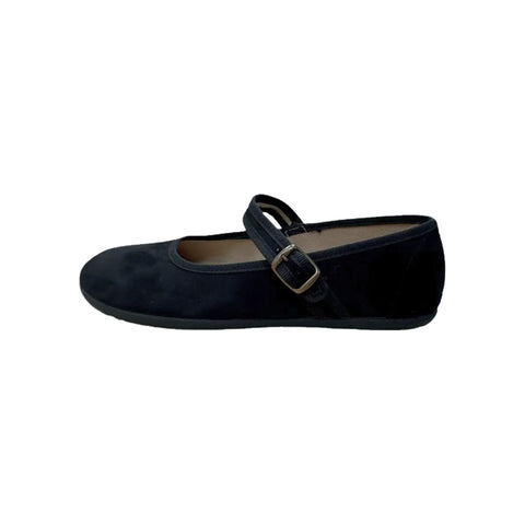 Bailarinas Respetuosas Batilas XL07 Salón Hebilla Serratex Negro
