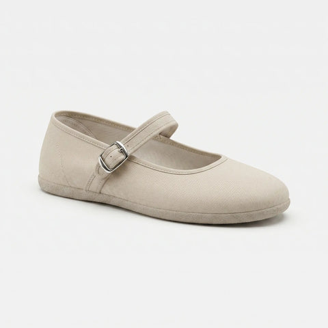 Bailarinas Respetuosas Batilas XL07 Salón Hebilla Berlin Beig
