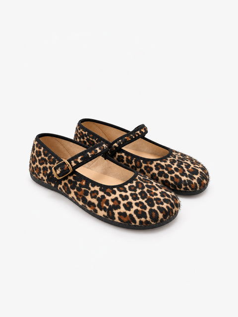 Bailarinas Respetuosas Batilas XL07 Salón Hebilla Leopardo