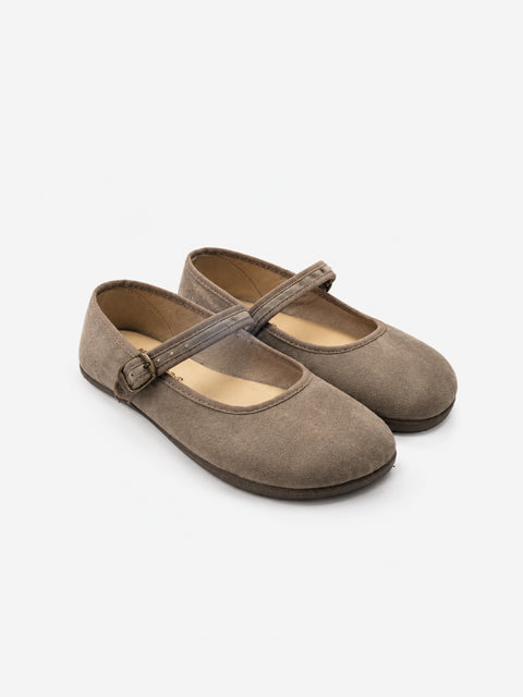 Bailarinas Respetuosas Batilas XL07 Salón Hebilla Serratex Taupe