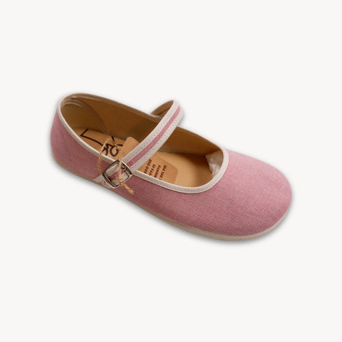 Bailarinas Respetuosas Batilas XL07 Salón Hebilla Viena Fresa