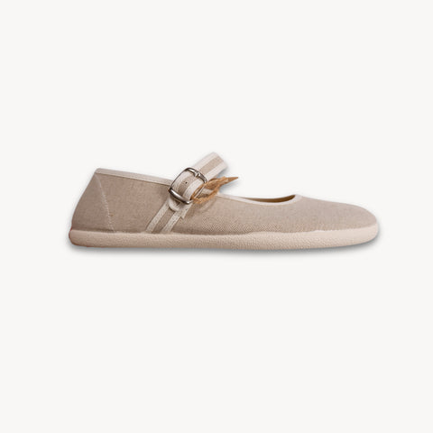 Bailarinas Respetuosas Batilas XL07 Salón Hebilla Viena Piedra