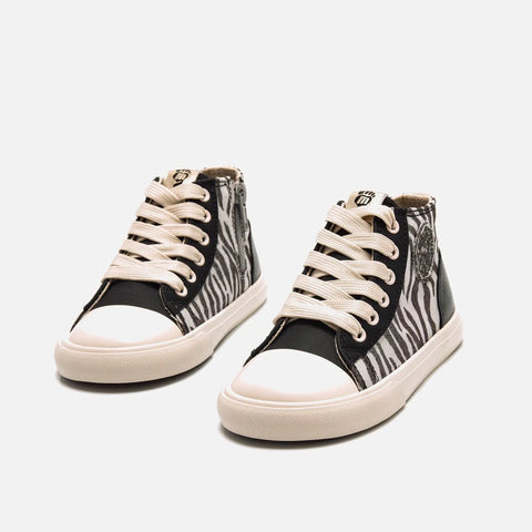 Botines Barefoot Mustang Tiger Off White
