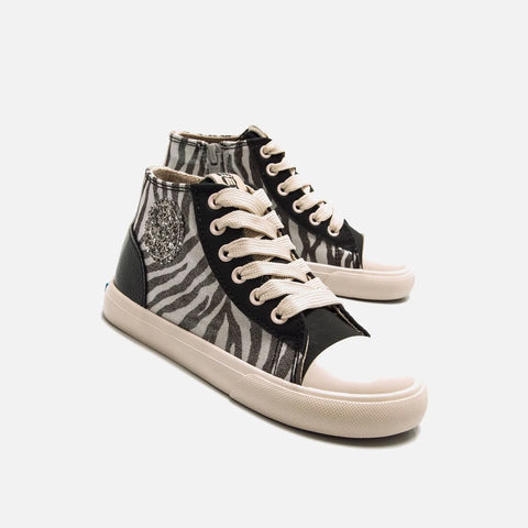 Botines Barefoot Mustang 49322 Tiger Off White
