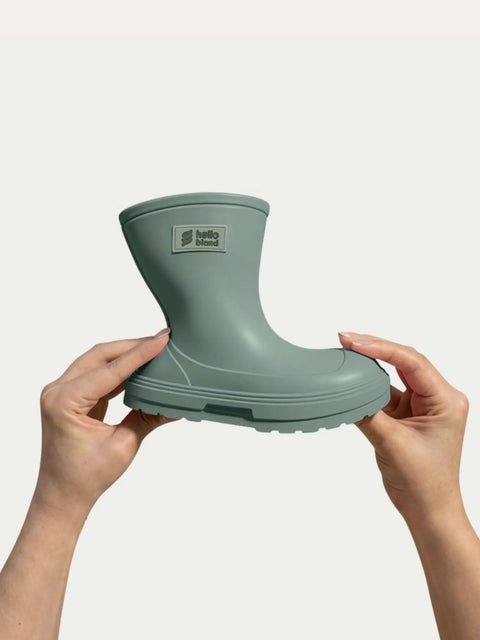 Botas de agua infantil Barefoot Hello Bland Everest Salvia