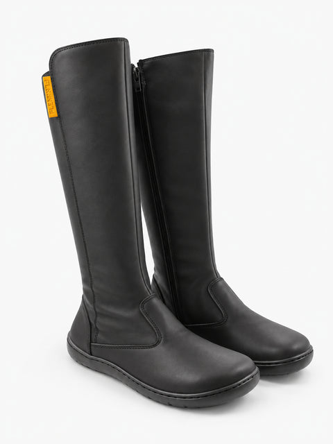 Botas de Piel Respetuosas Flexi Nens 9091-S Salvaje Negro