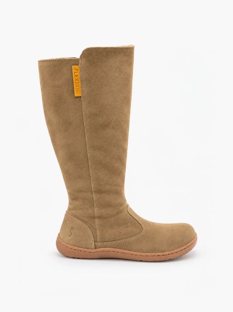 Botas de Piel Respetuosas Flexi Nens 9091-S Serraje Marrón