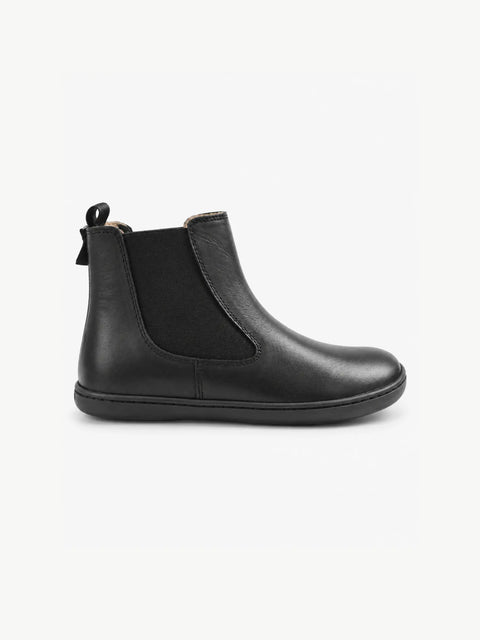 Botin Mujer Barefoot Chetto Elástico Piel Negro