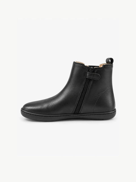 Botin Mujer Barefoot Chetto Elástico Piel Negro