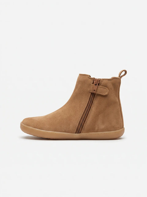 Botin Mujer Barefoot Chetto Elástico Serraje Camel