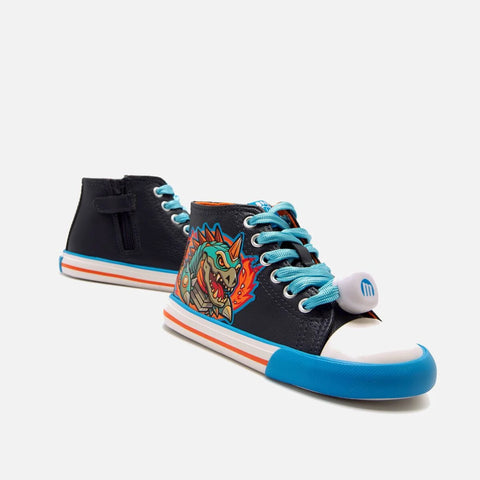 Botines Barefoot Mustang Luces 49335 Dragón Mecánico