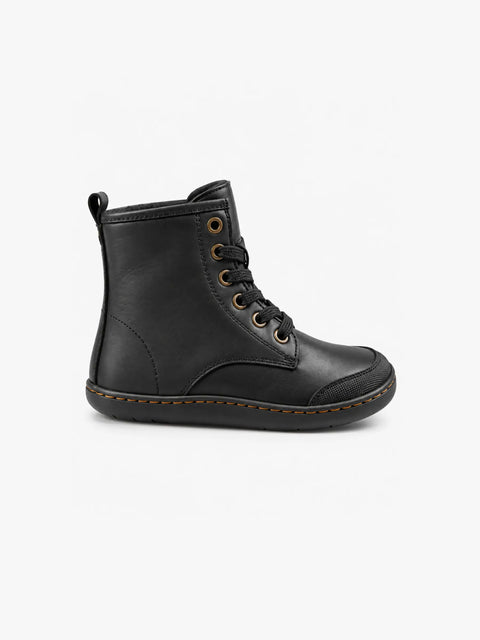 Botines de piel Barefoot Infantiles Chetto Negro
