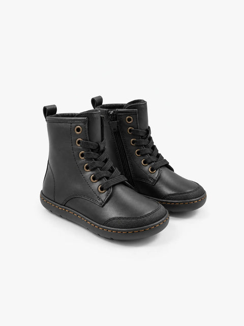 Botines de piel Barefoot Infantiles Chetto Negro